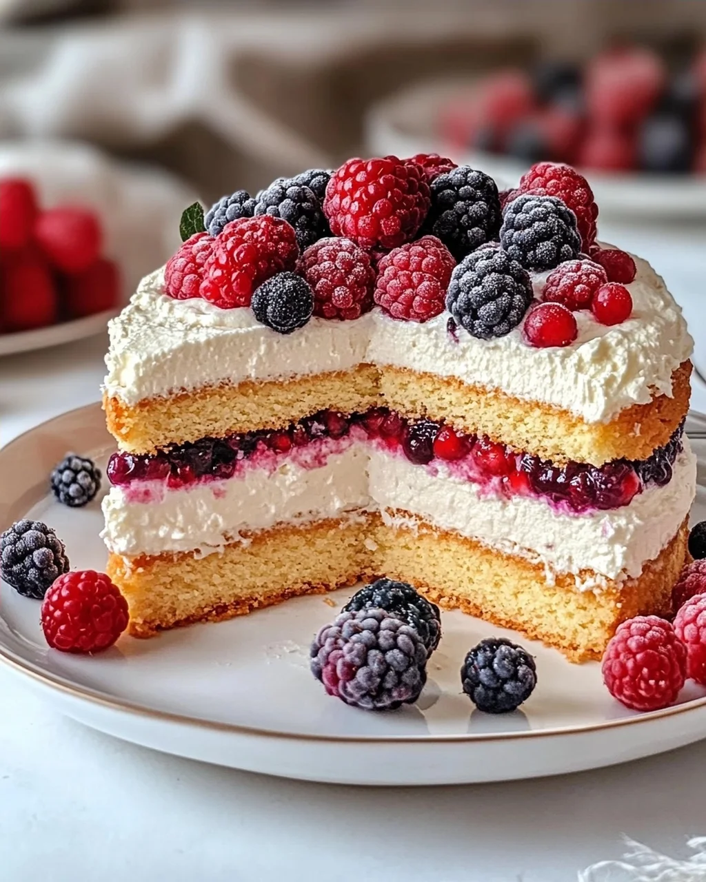Beeren Käsesahne Torte