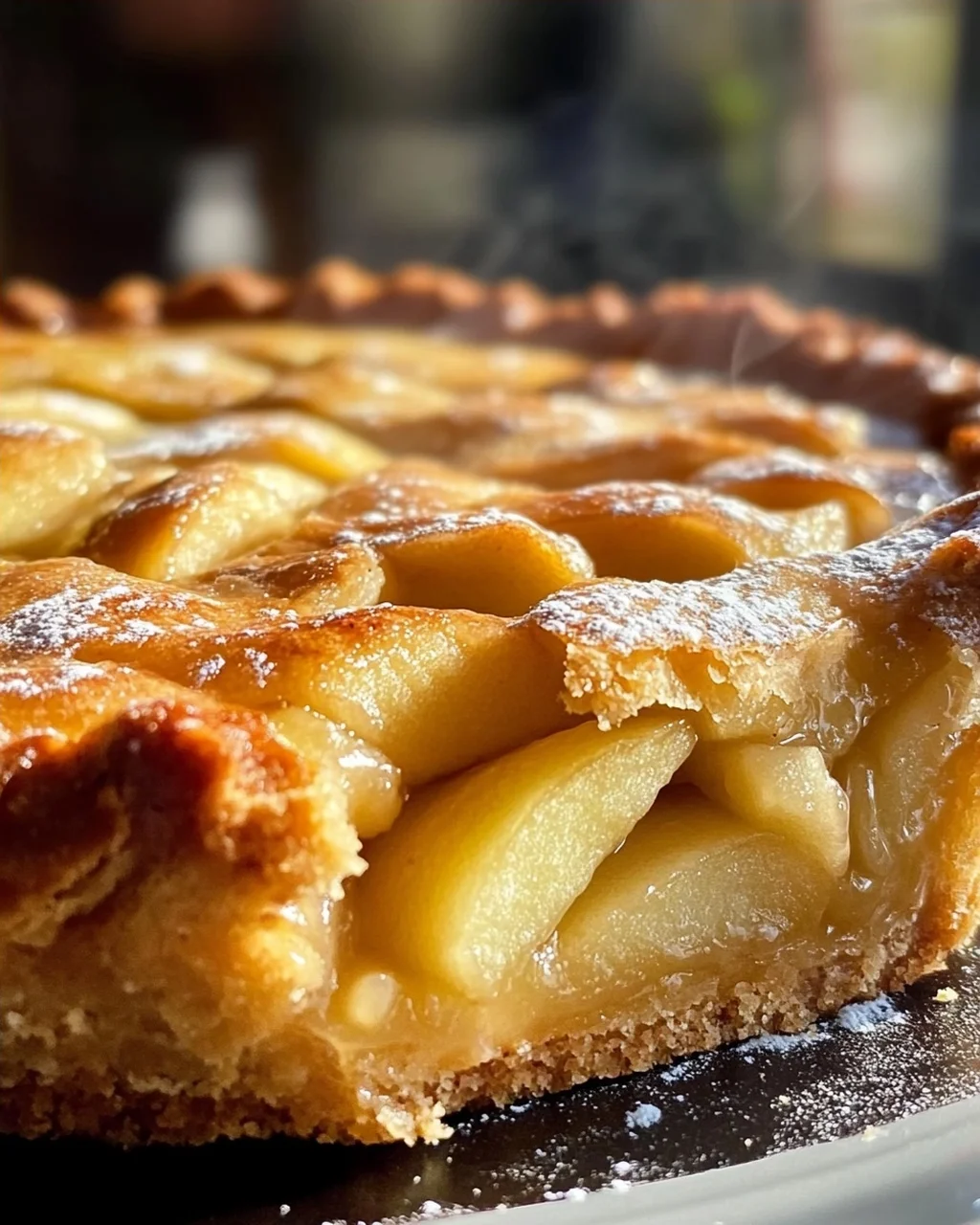 Bester gedeckter Apfelkuchen
