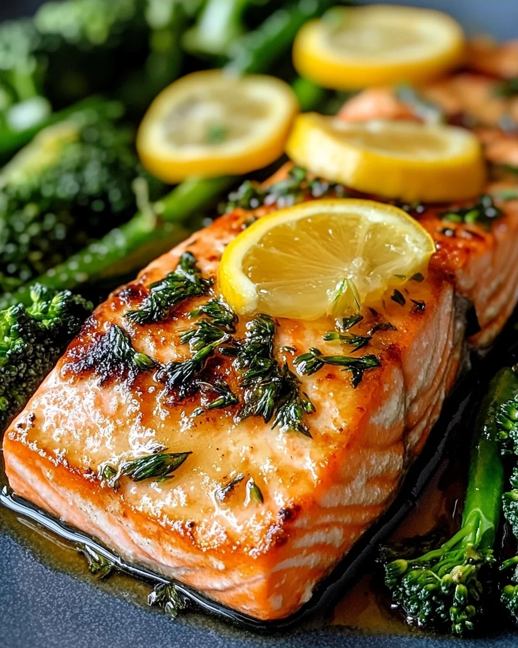 Buttergebackener Lachs mit Broccolini