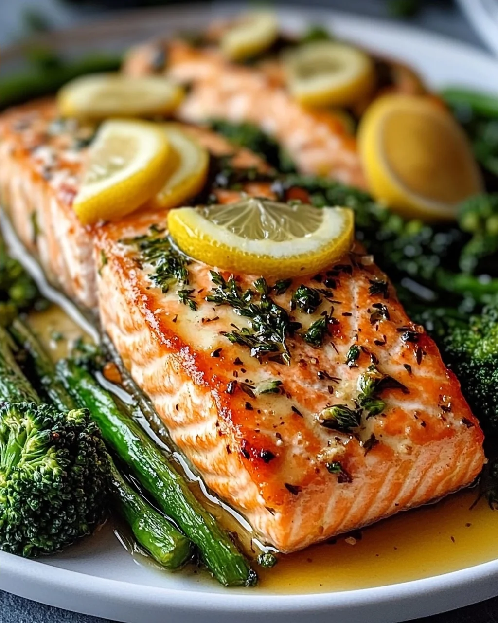 Buttergebackener Lachs mit Broccolini