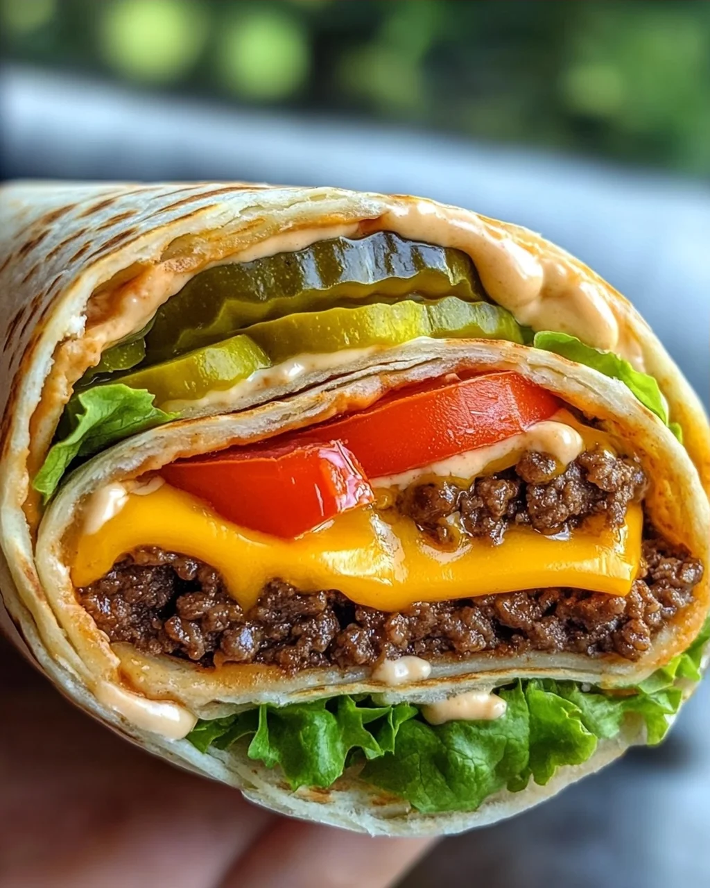 Cheeseburger-Wraps