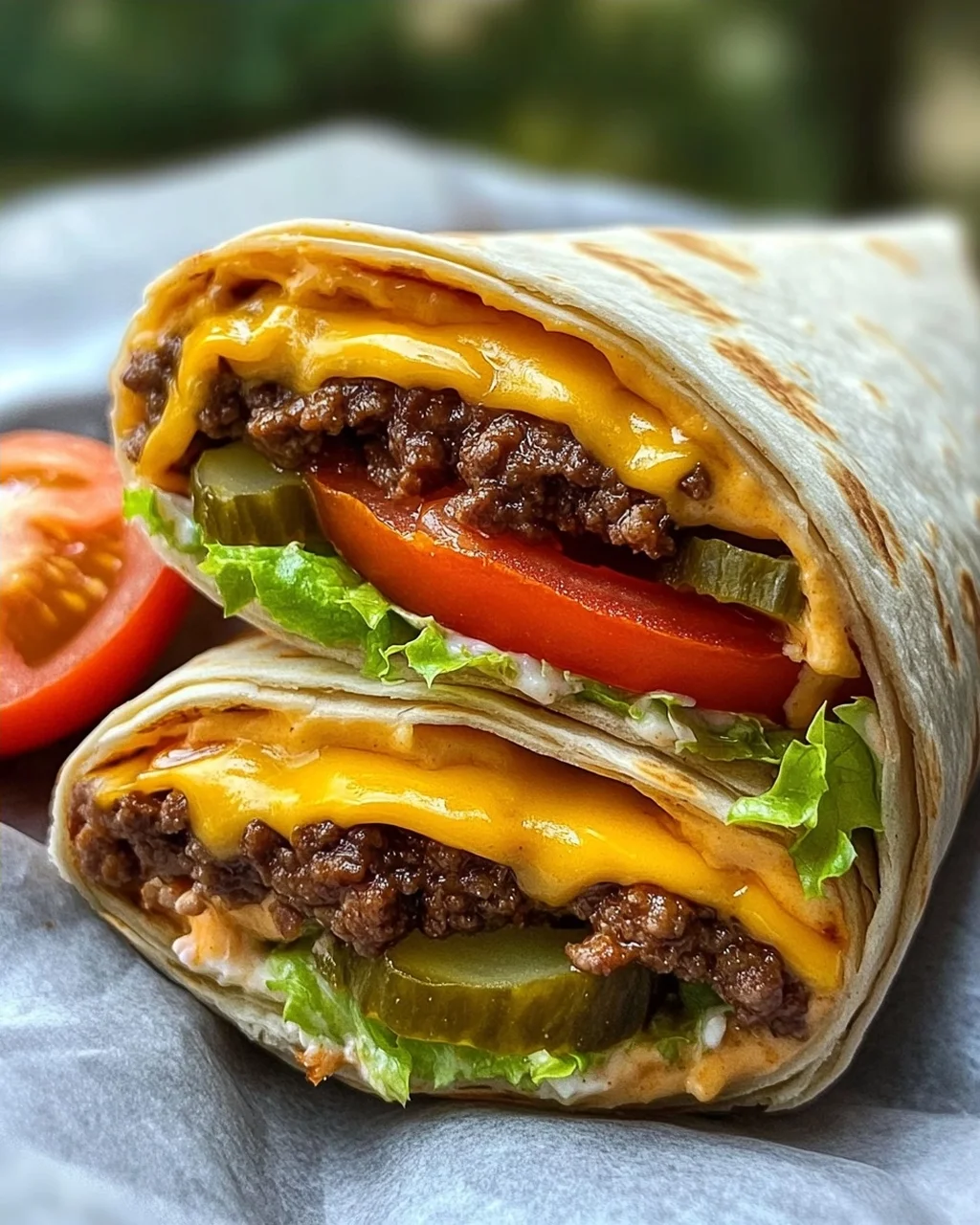 Cheeseburger-Wraps