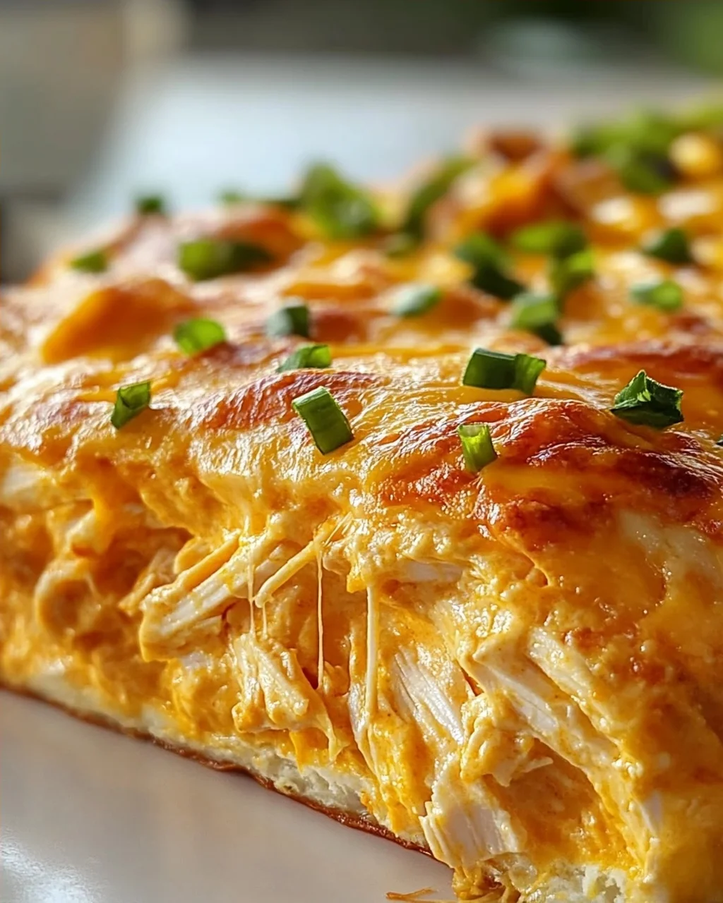 Cremiger Buffalo Hähnchen Käse Auflauf – Einfach & Lecker!