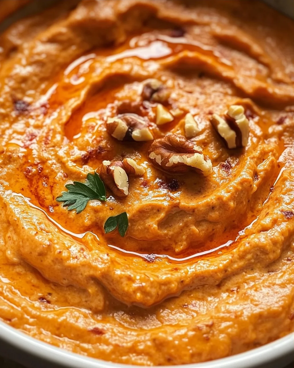 Cremiger Rote Paprika Walnuss Dip: Seidenweiche Textur entdecken