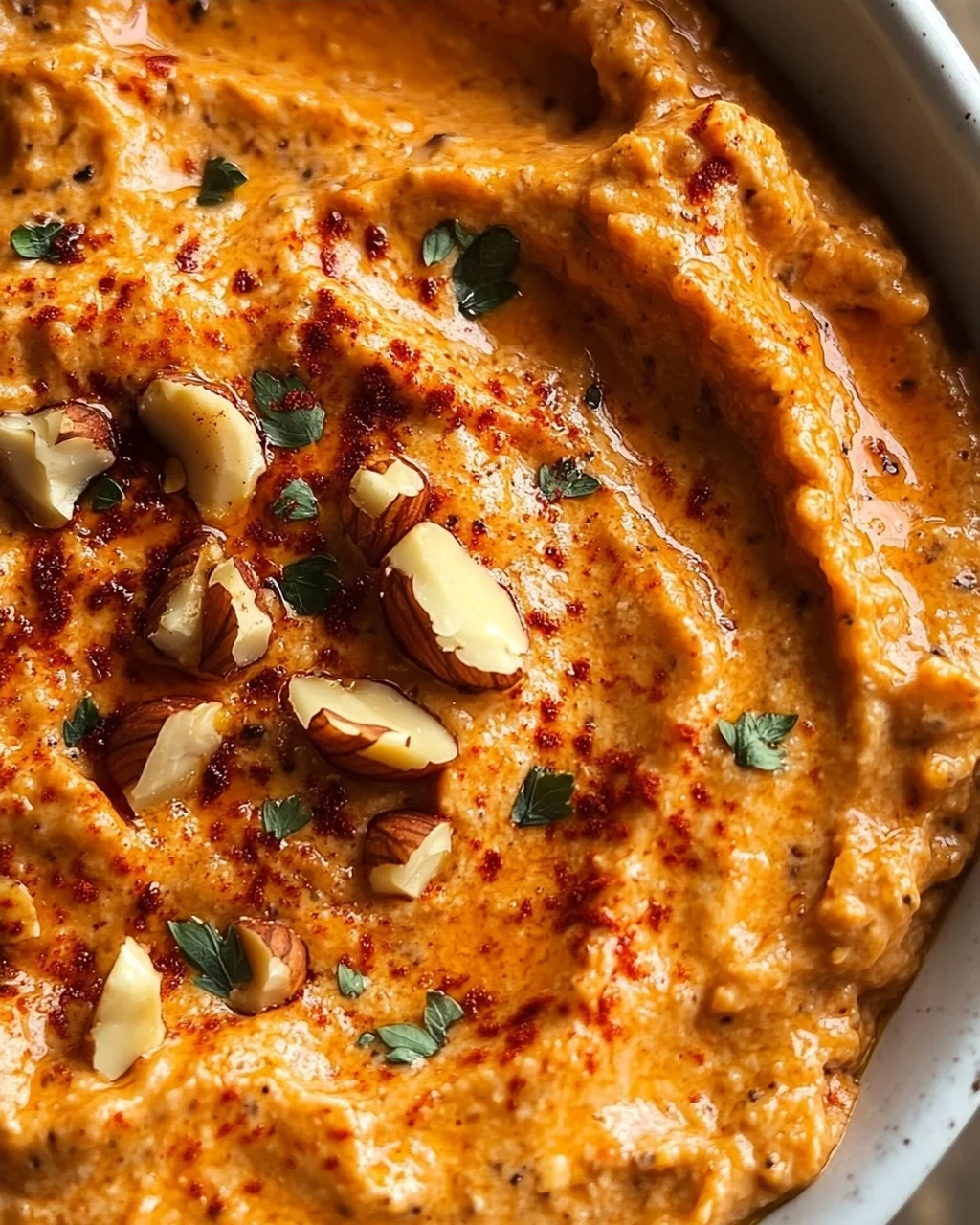 Cremiger Rote Paprika Walnuss Dip: Seidenweiche Textur entdecken