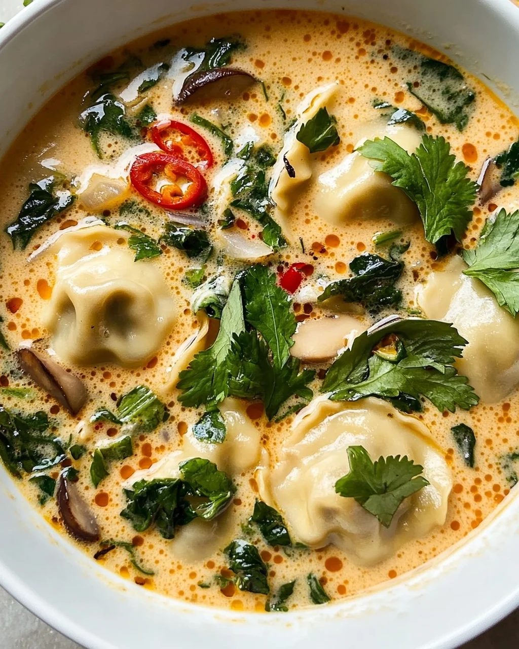 Das beste Rezept: Cremige Thai Dumpling Suppe – Unwiderstehlich