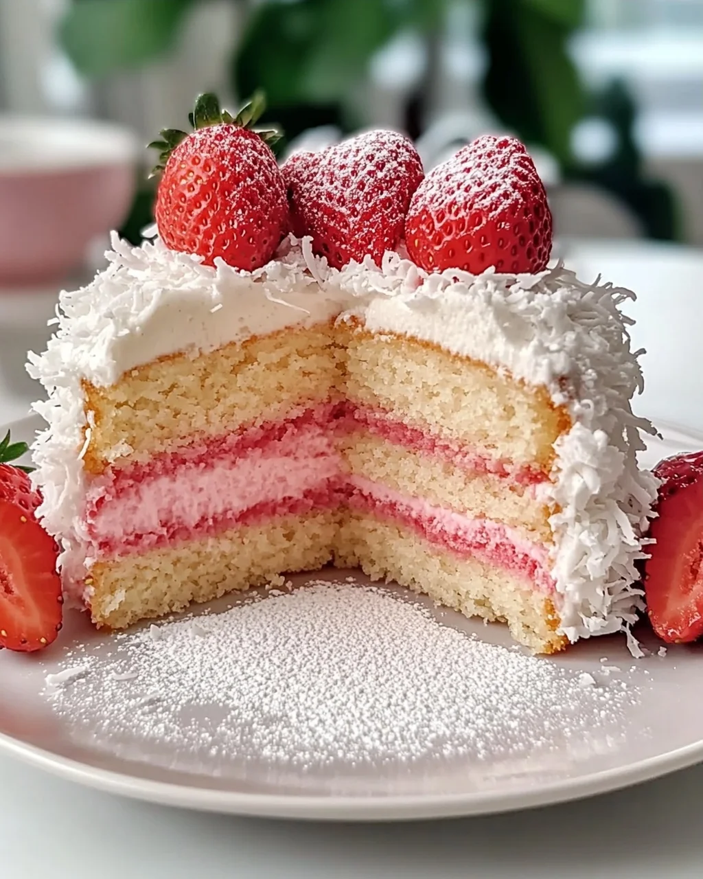 Erdbeer-Kokos-Schaumkuchen leicht gemacht