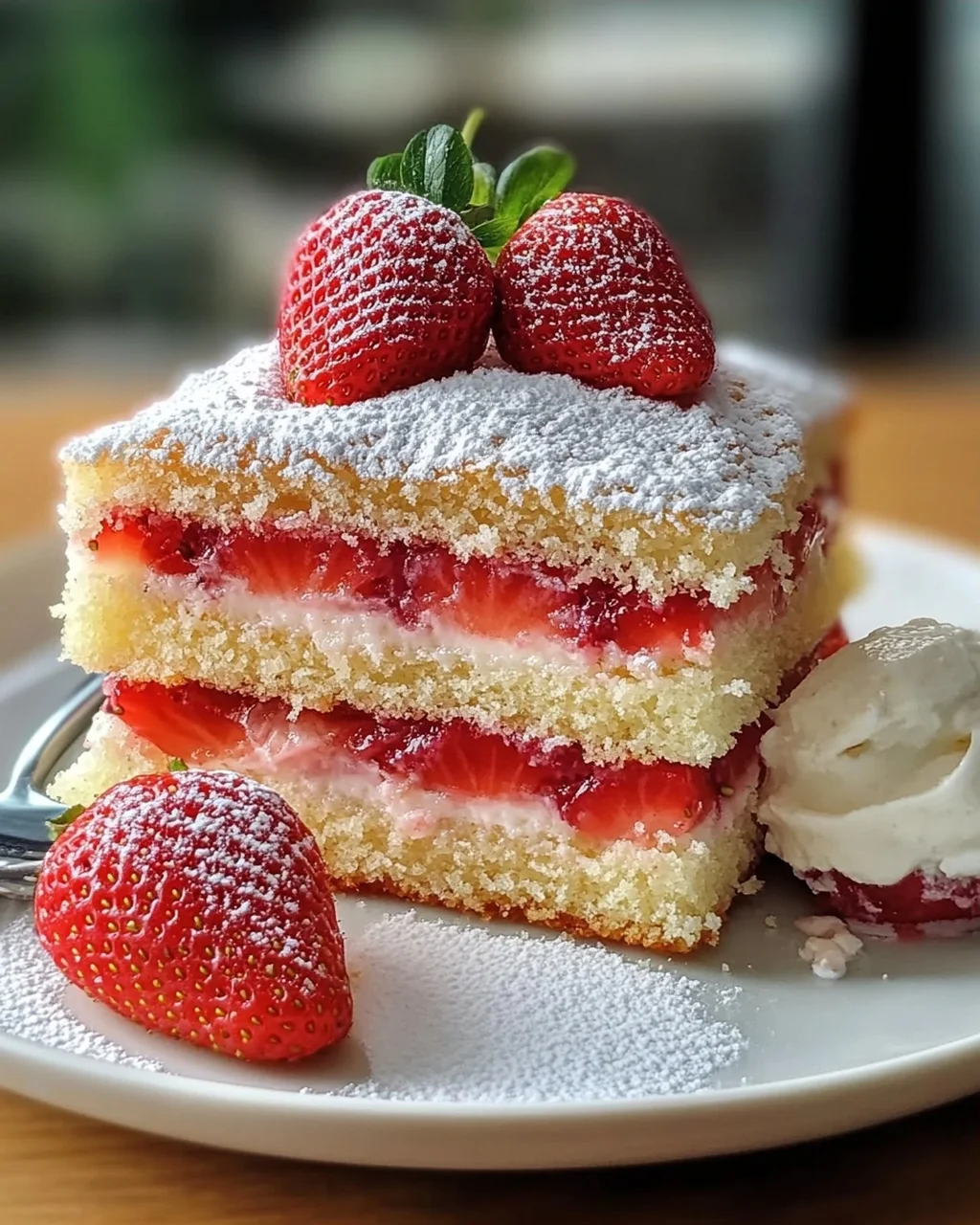 Erdbeer-Kokos-Sponge-Kuchen leicht gemacht