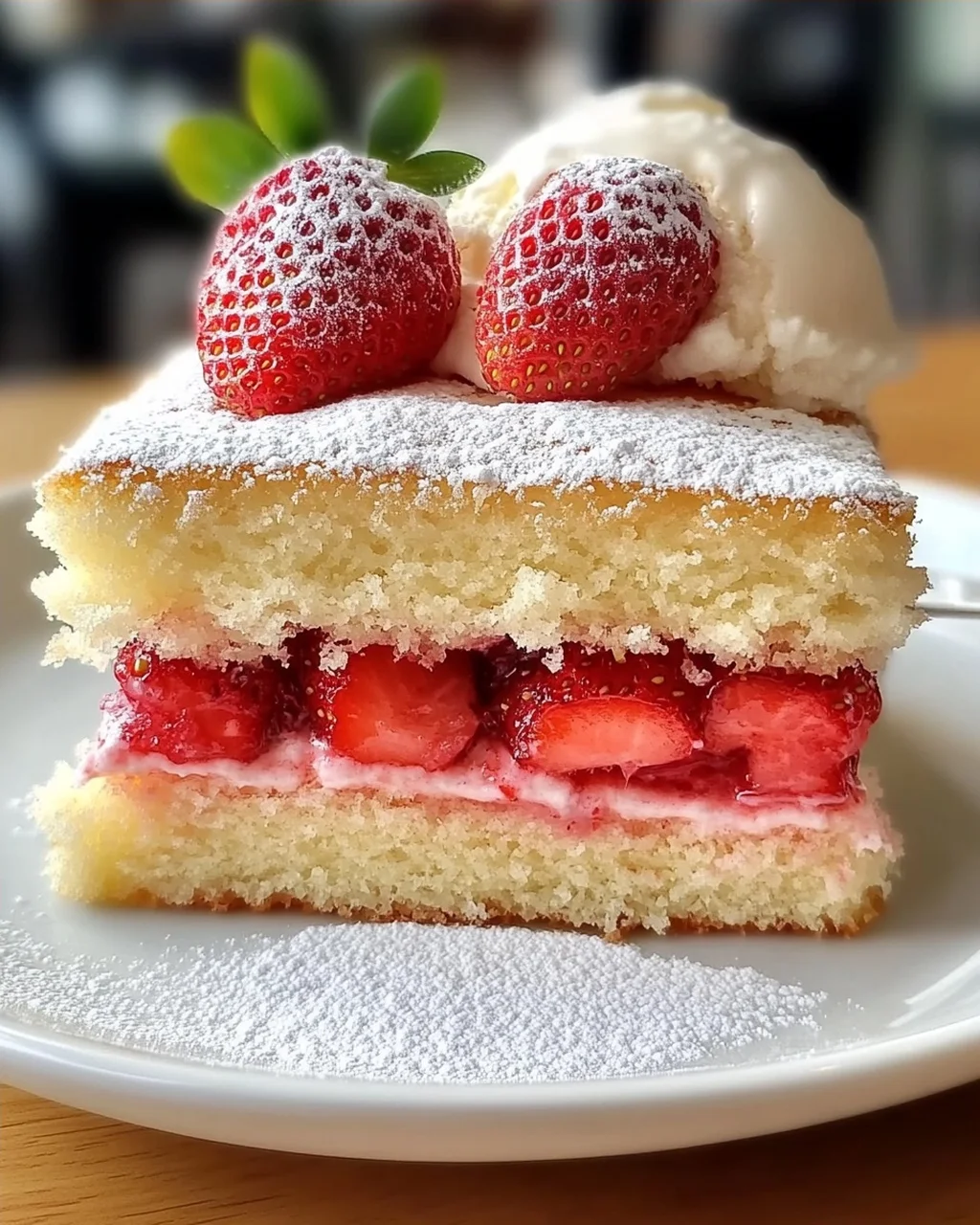 Erdbeer-Kokos-Sponge-Kuchen leicht gemacht