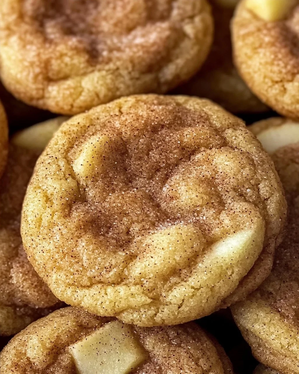 Gewürzte Apfel-Zimt Snickerdoodle Cookies