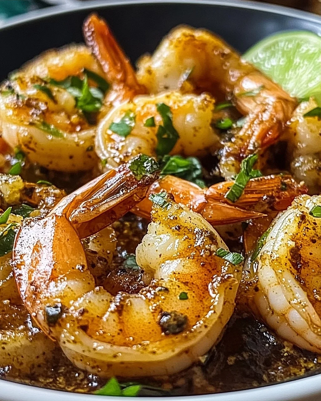 Hatch-Chili geräucherte Garnelen mit Knoblauchbutter