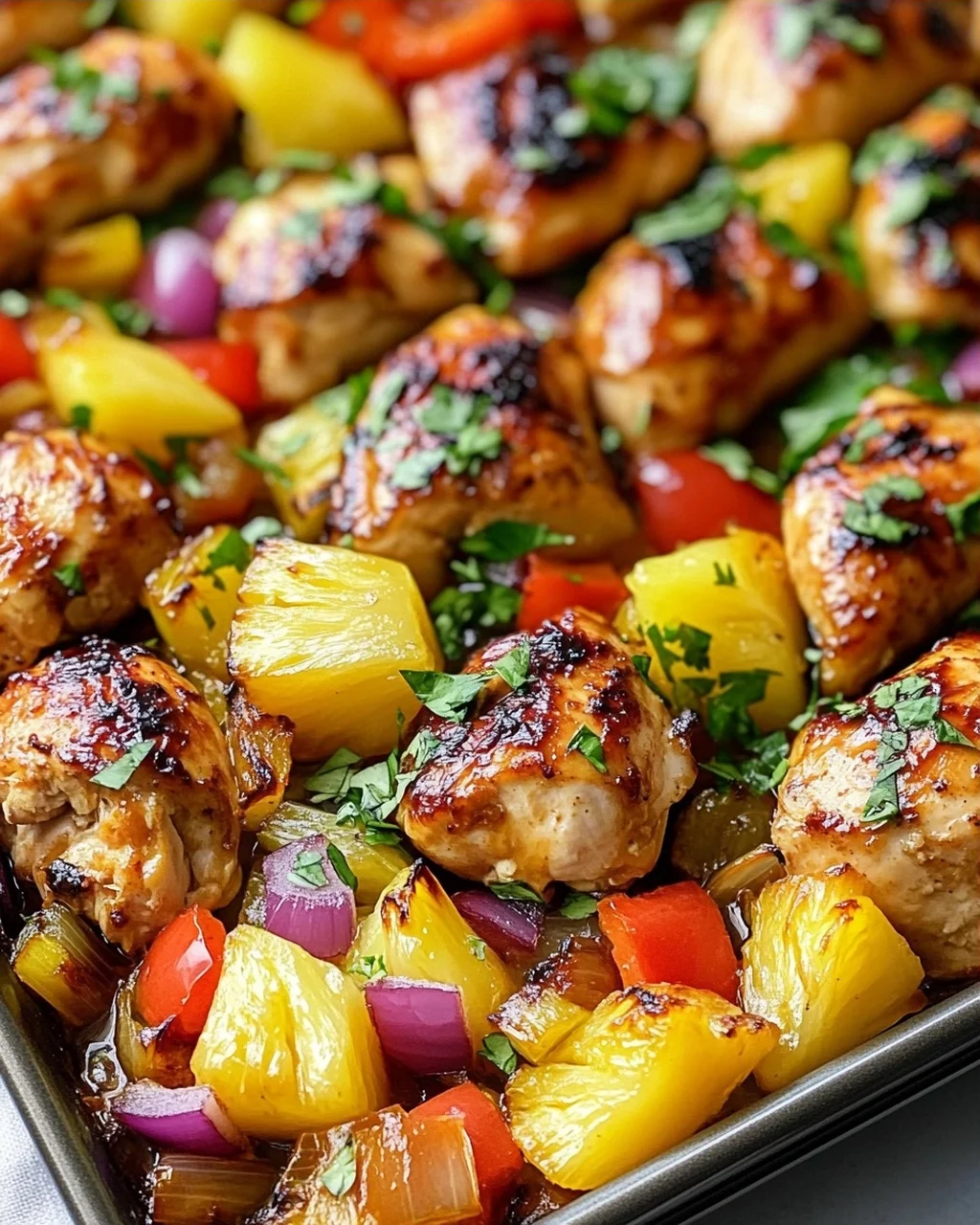 Hawaiian Chicken Sheet Pan