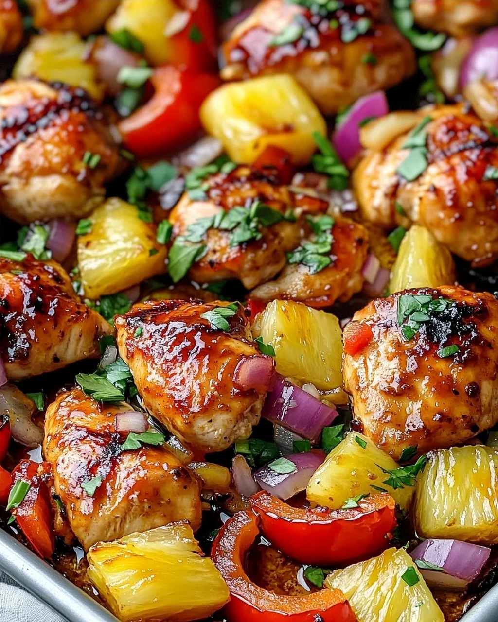 Hawaiian Chicken Sheet Pan