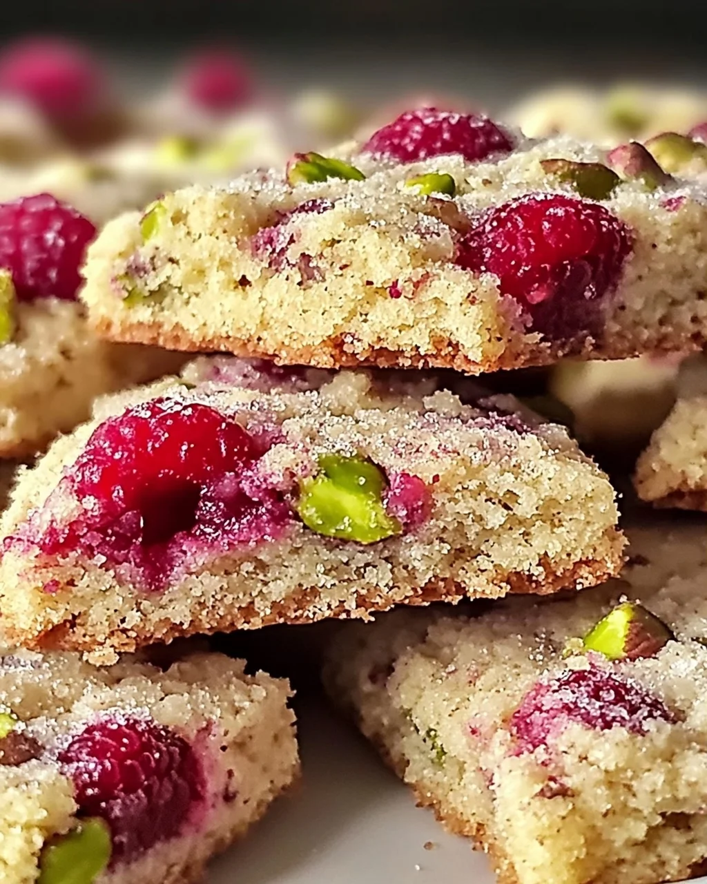 Himbeer-Pistazien-Shortbread-Kekse für jeden Anlass