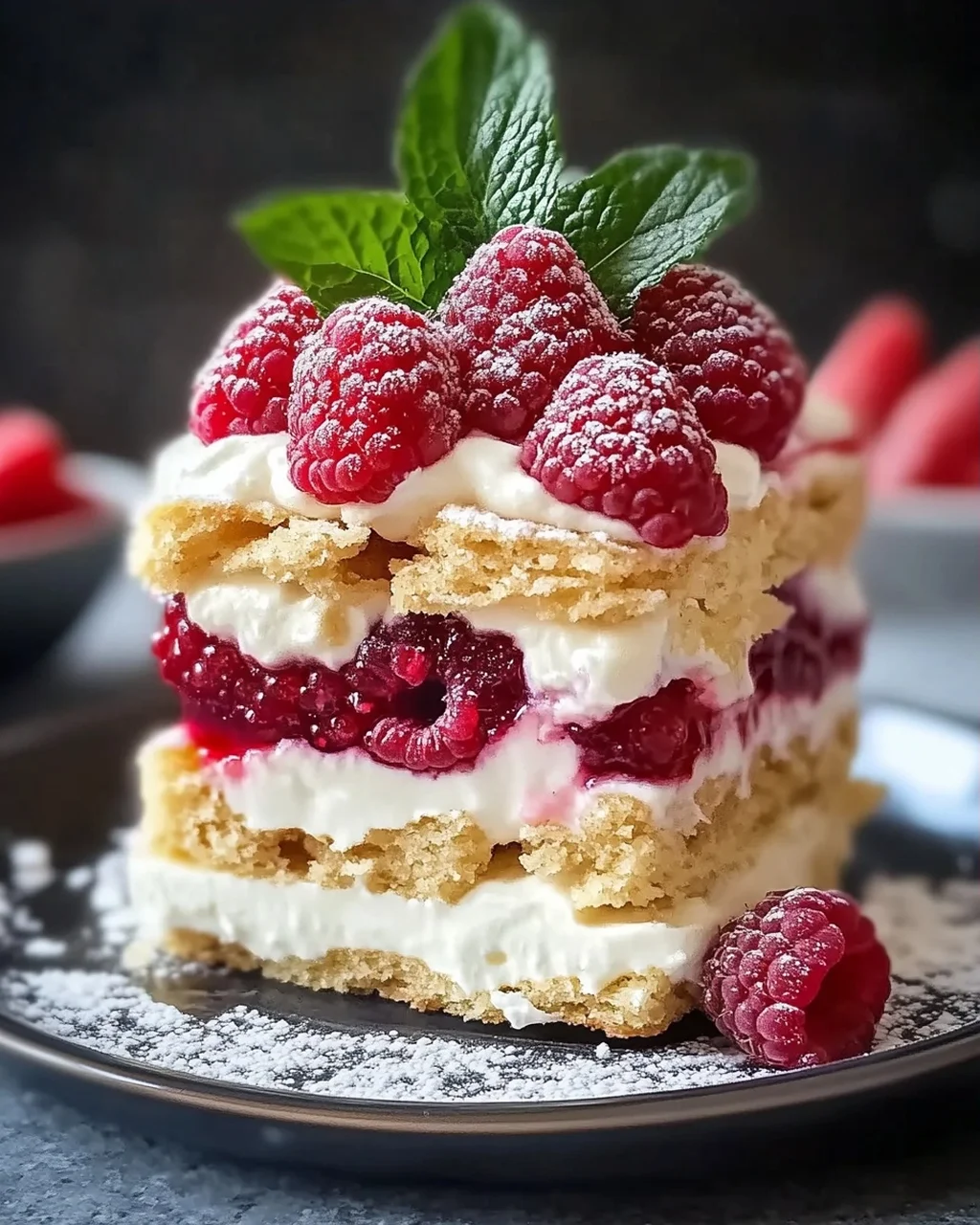 Himmlische Vanillekipferl Dessert mit nicht-alkoholischen Beeren