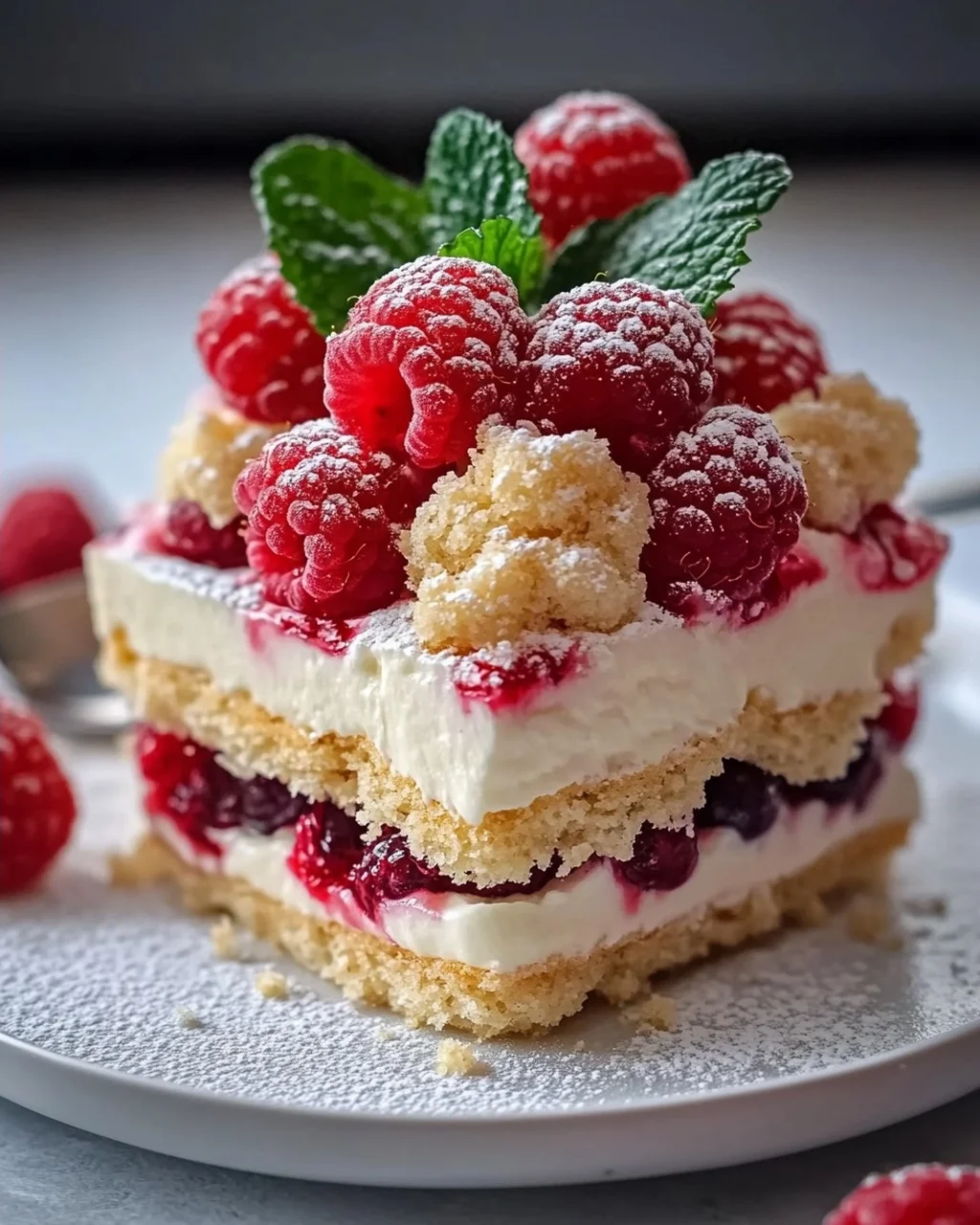 Himmlische Vanillekipferl Dessert mit nicht-alkoholischen Beeren