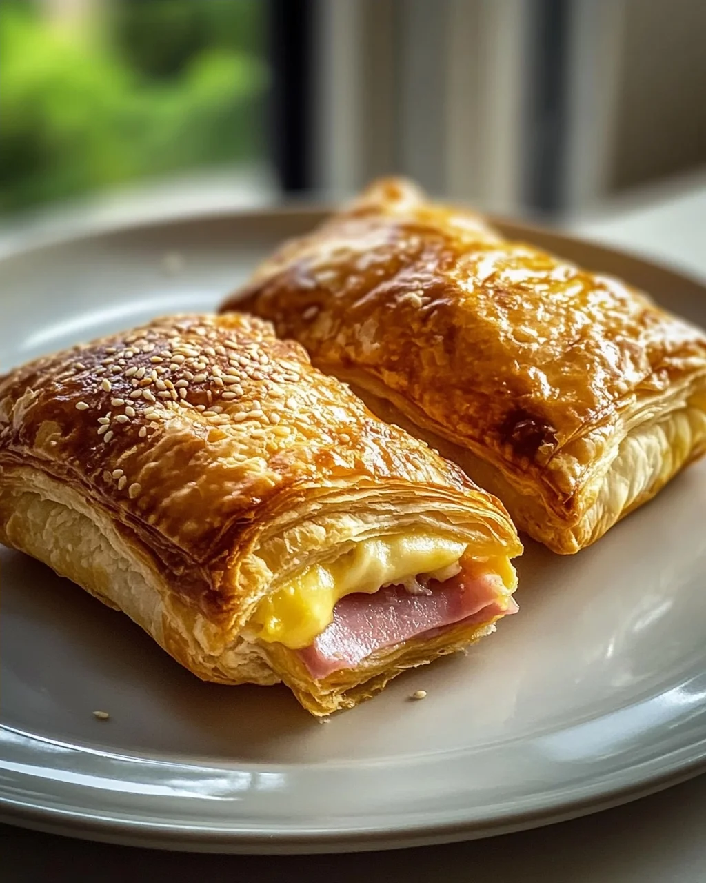 Klassische Rinderschinken Käse Blätterteigtaschen: Lecker & Schnell