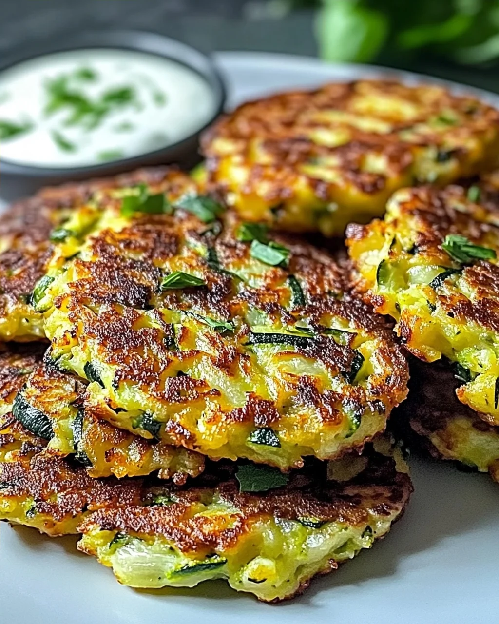 Knusprige und einfache Zucchini-Puffer für jeden Tag