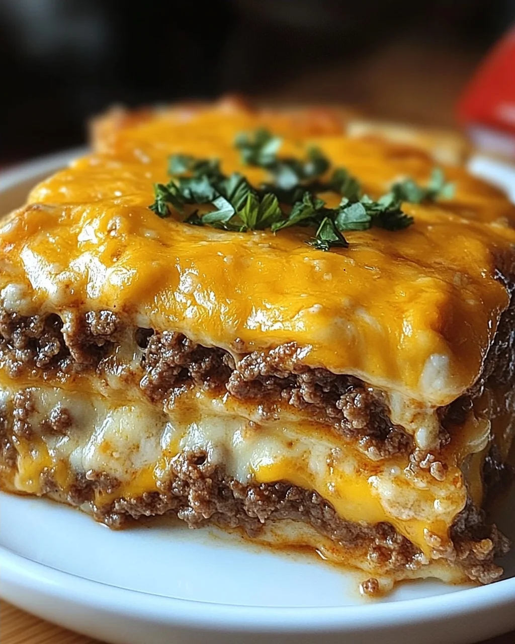 Low Carb Cheeseburger-Auflauf