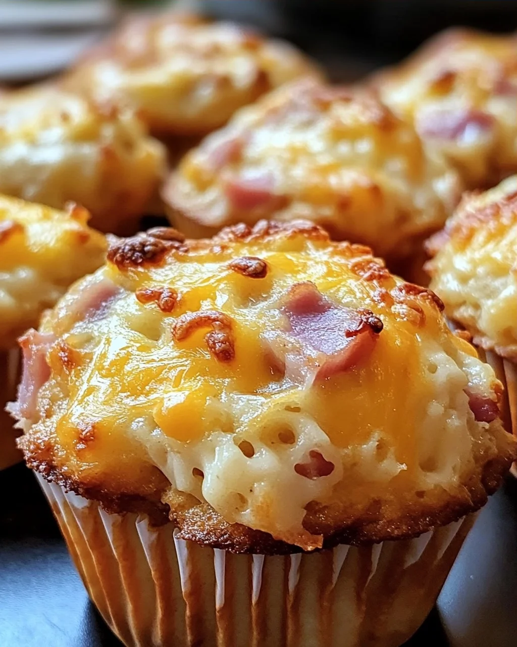 Muffins mit Putenschinken und Käse