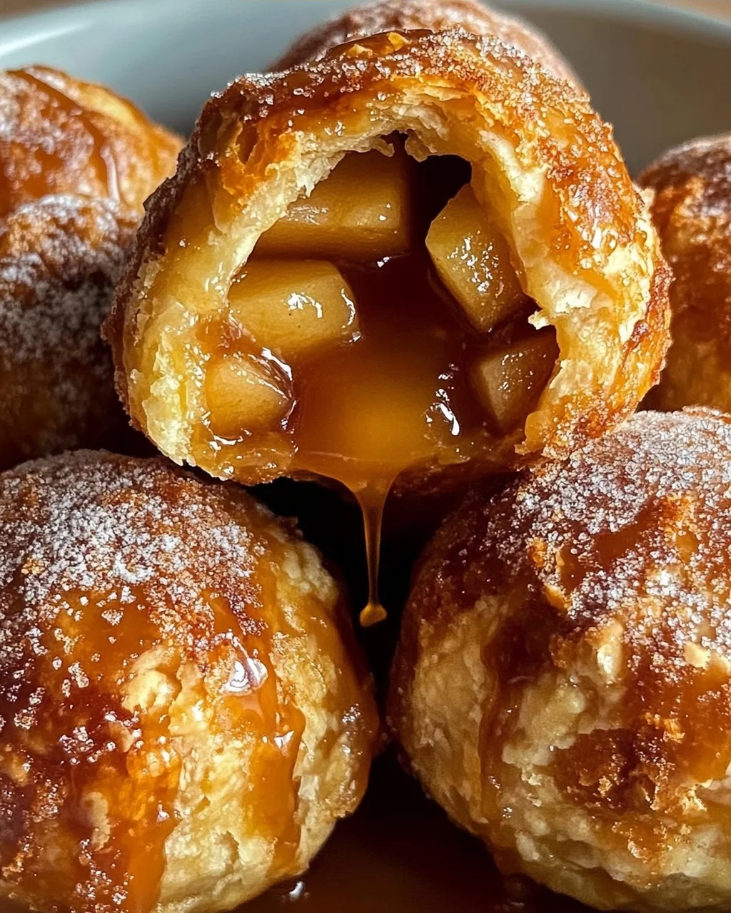 Mundwässernde Karamell Apfelkuchen Bombs