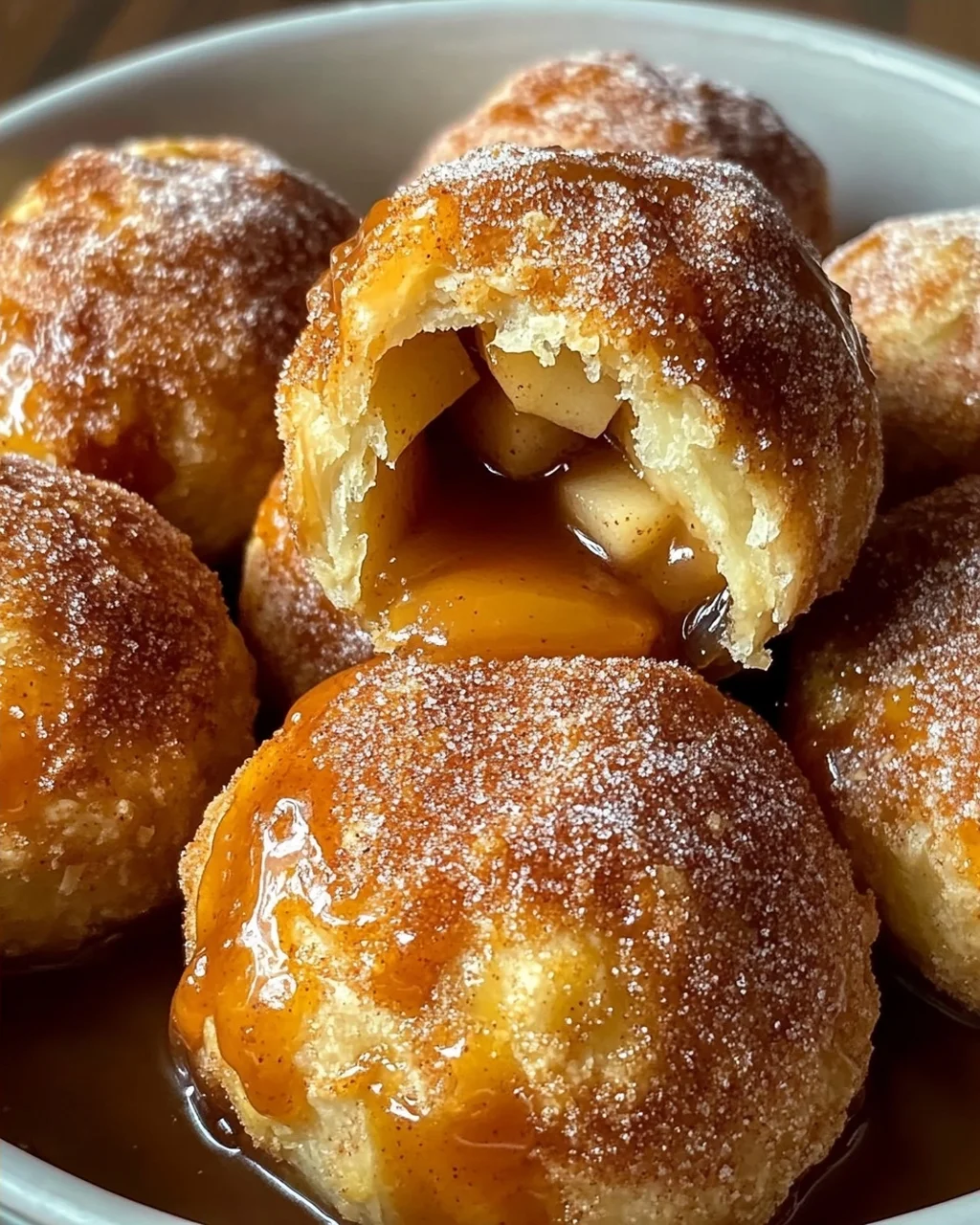 Mundwässernde Karamell Apfelkuchen Bombs