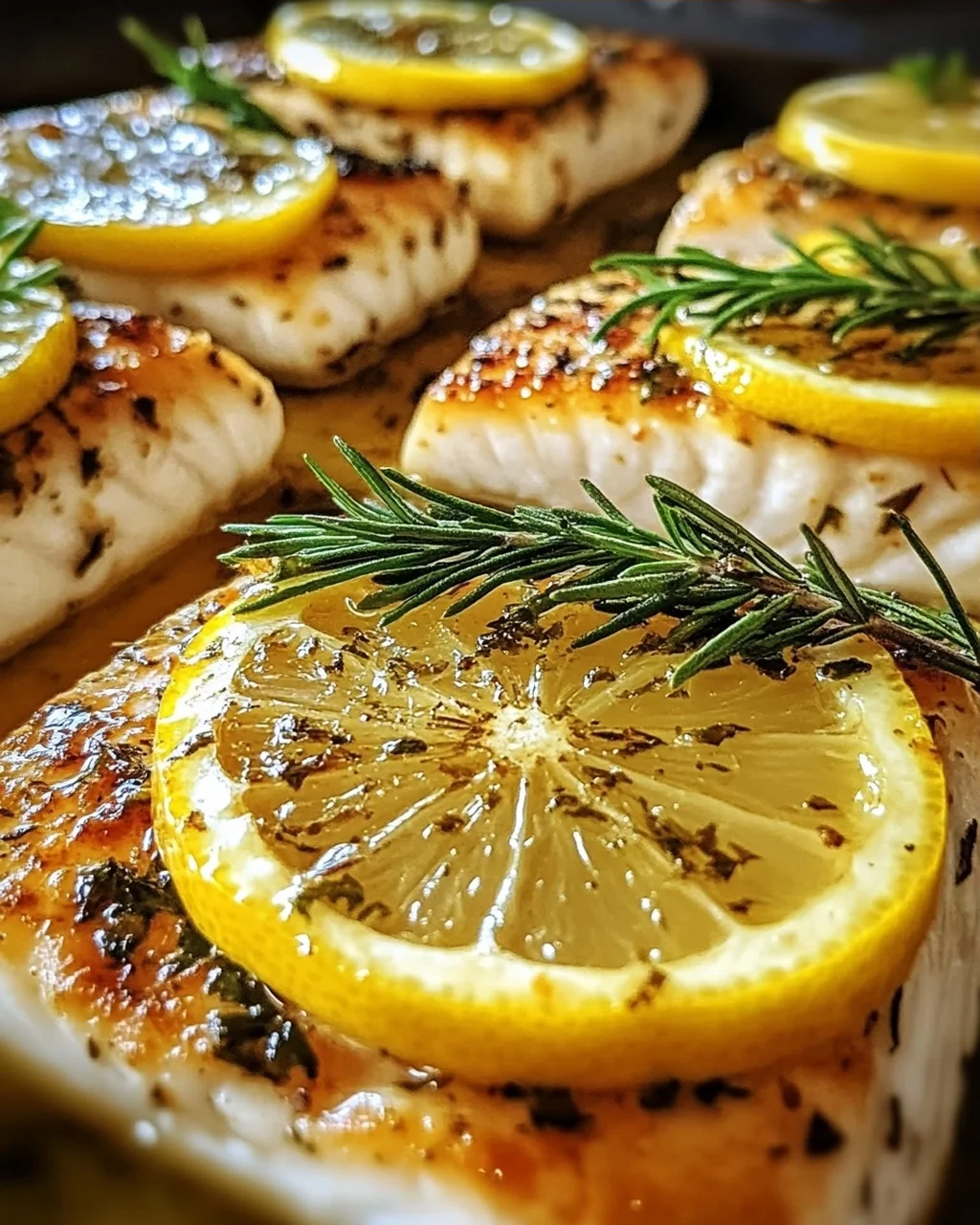 Ofenfisch mit Kräutern und Zitronen