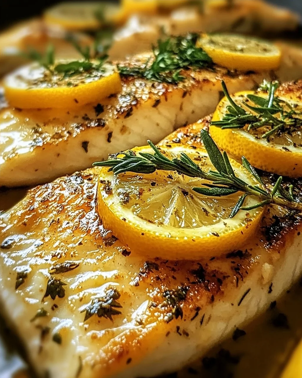 Ofenfisch mit Kräutern und Zitronen