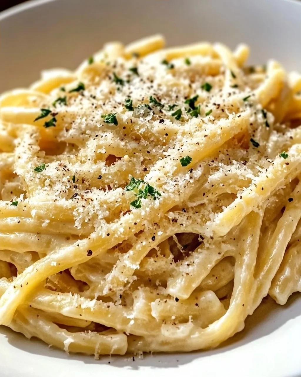 One Pot Cremige Knoblauch Pasta