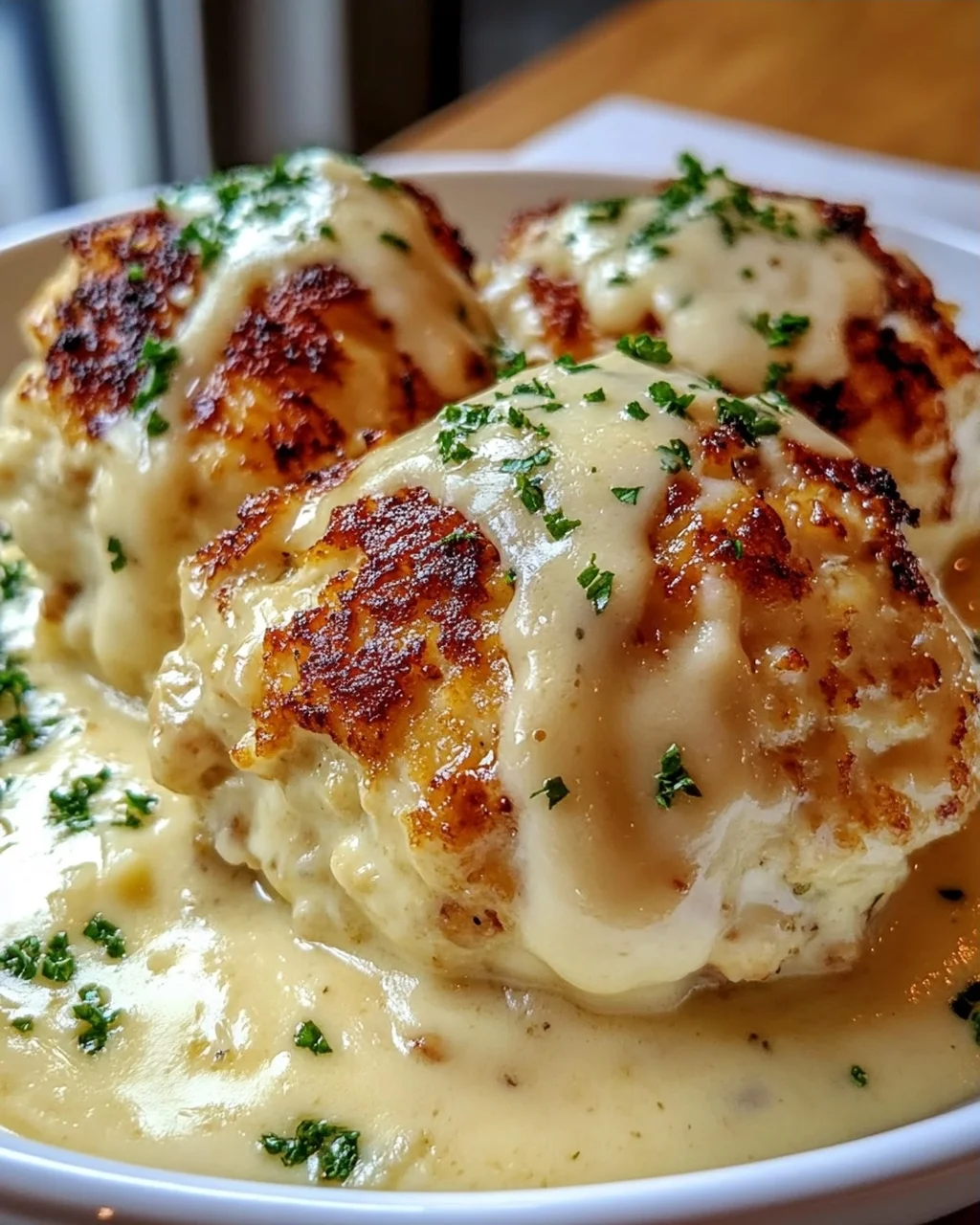 Parmesanwolken Hähnchen-Bomben Rezept