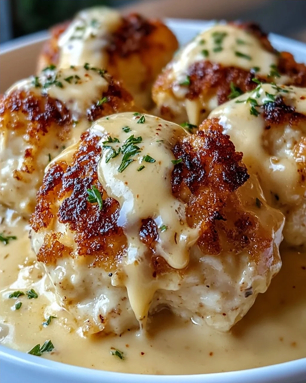 Parmesanwolken Hähnchen-Bomben Rezept