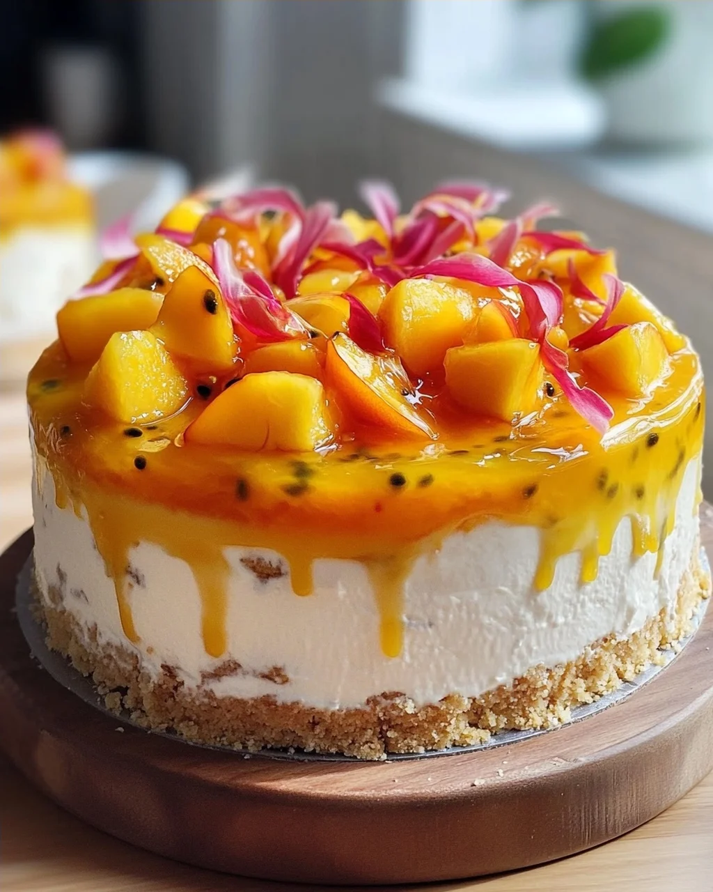 Pfirsich Maracuja Torte ohne Backen