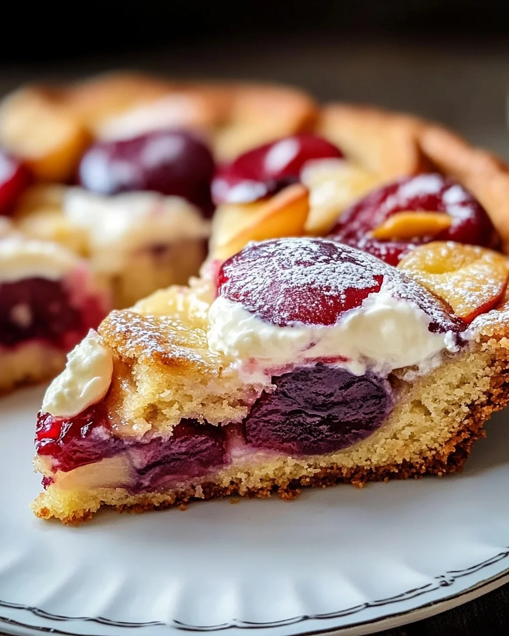 Schneller Zwetschgenkuchen mit Schmandguss