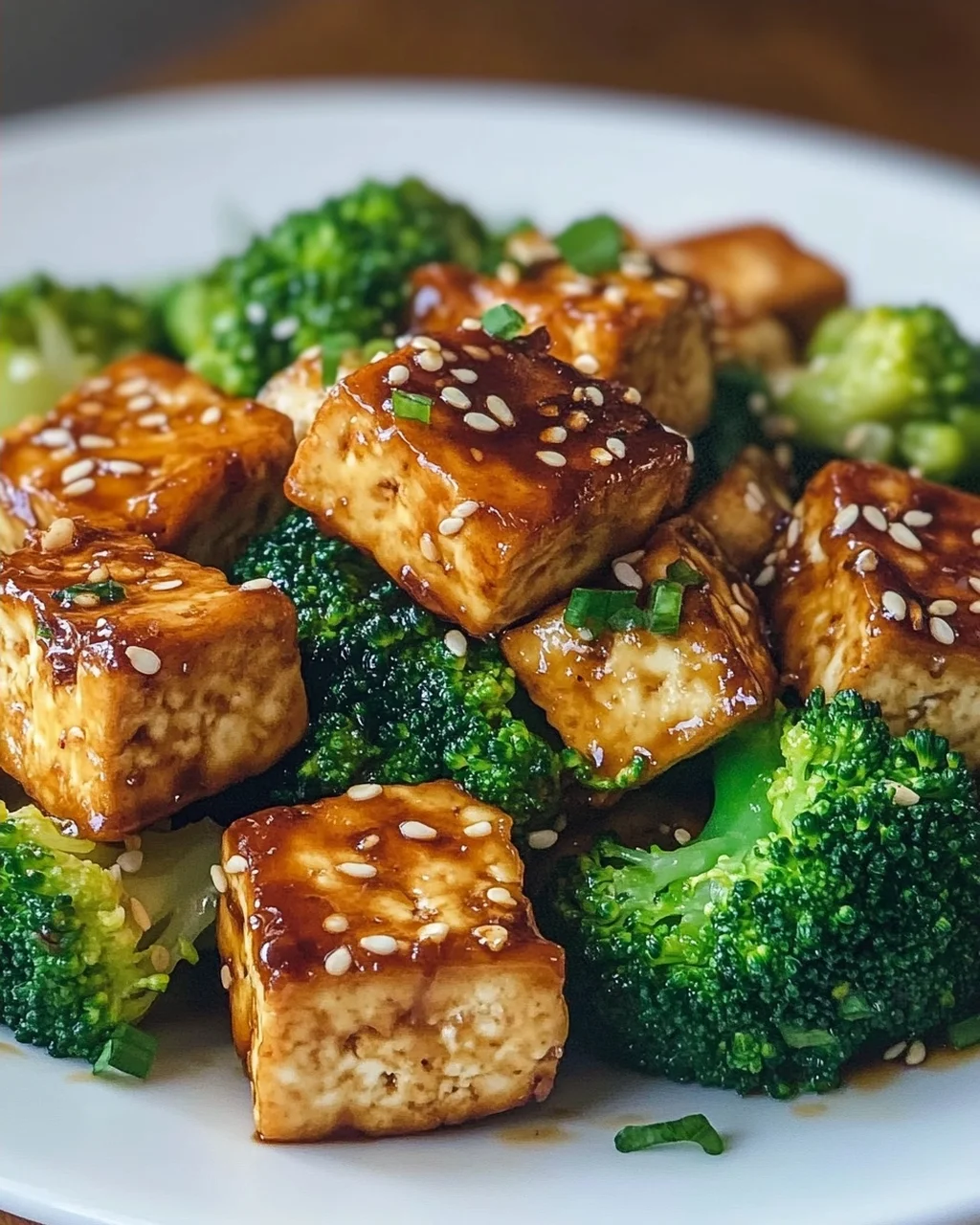 Schnelles Rezept: Gebackener Sesame Tofu & Brokkoli vom Blech