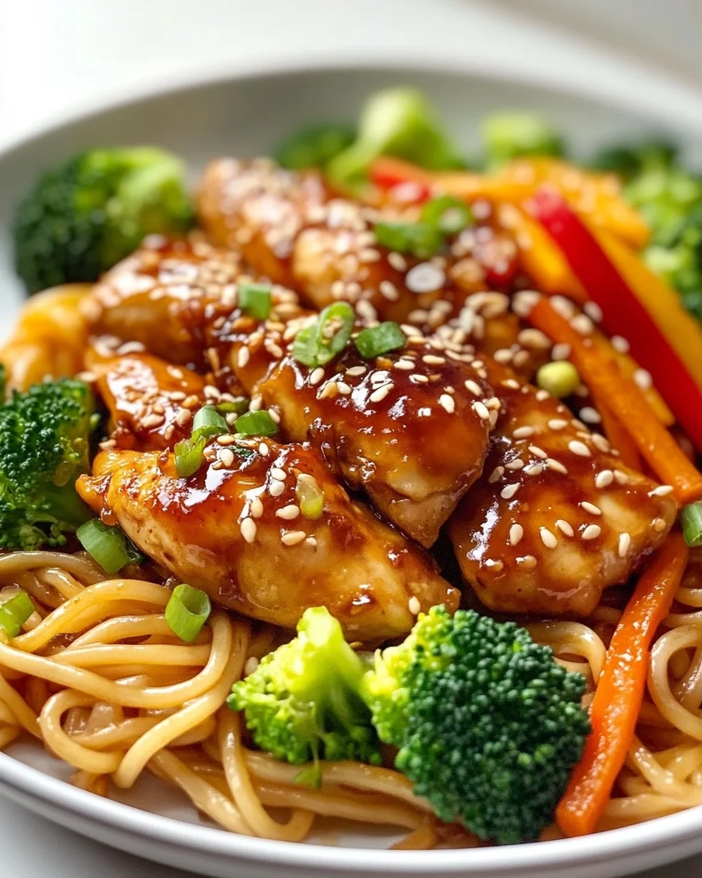 Sticky Garlic Chicken Noodles – Das ultimative Rezept!