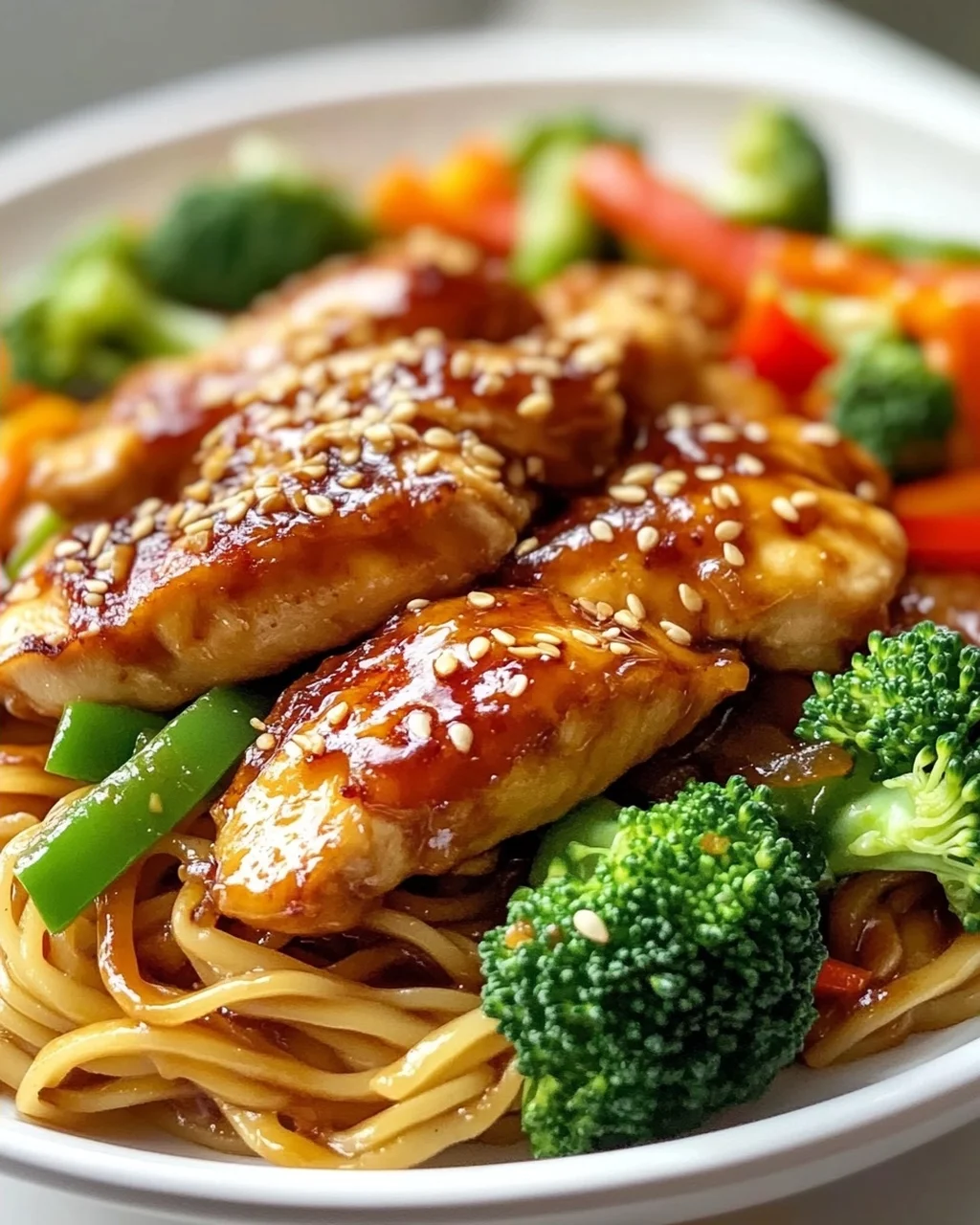 Sticky Garlic Chicken Noodles – Das ultimative Rezept!