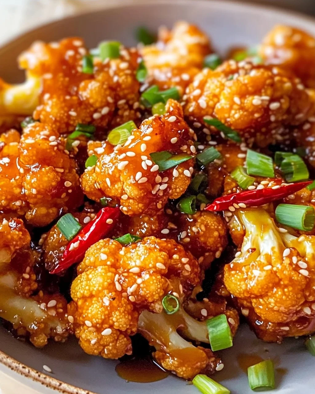 Sticky Sesame Cauliflower