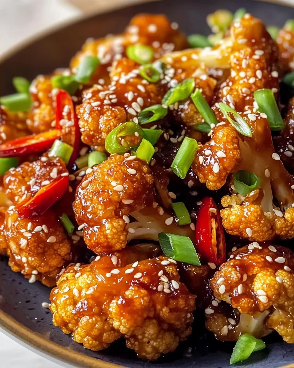 Sticky Sesame Cauliflower