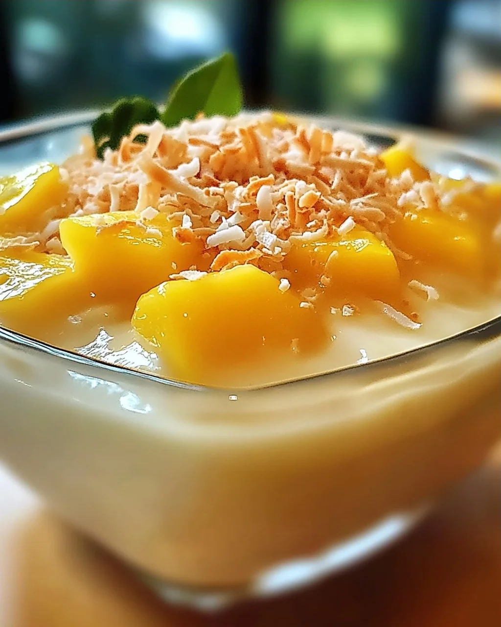 Thailändischer Kokosnuss-Pudding: Cremig und Lecker