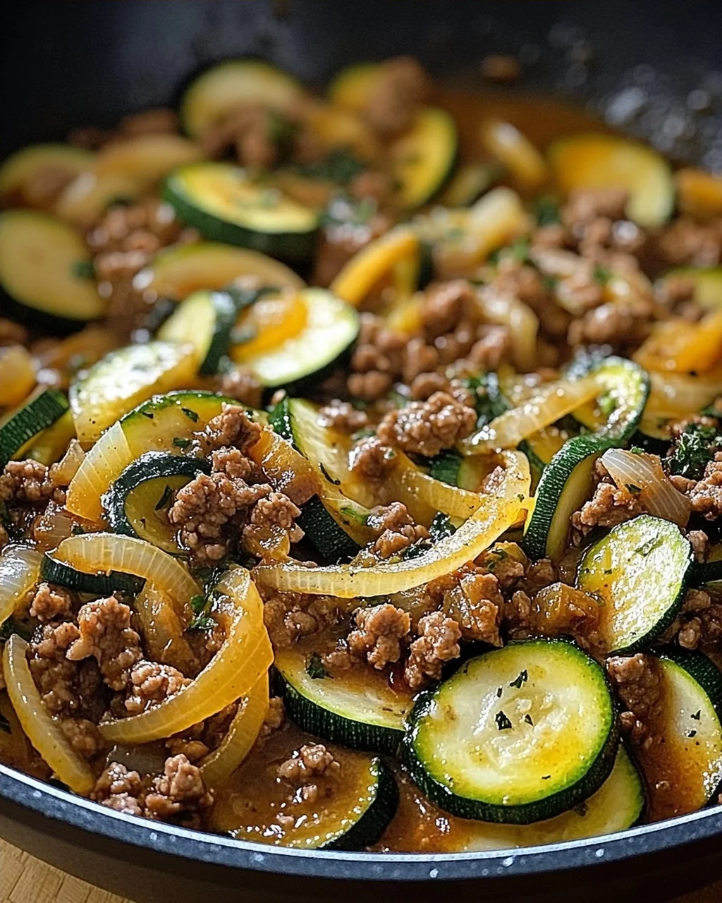 Zucchini-Hack-Pfanne